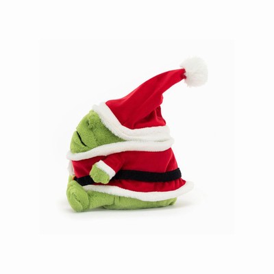 Jellycat Santa Ricky Rain Frog UK | 89461FJOR